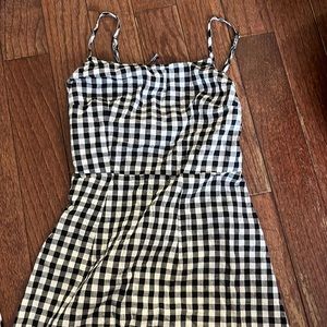 B&W NWOT plaid dress